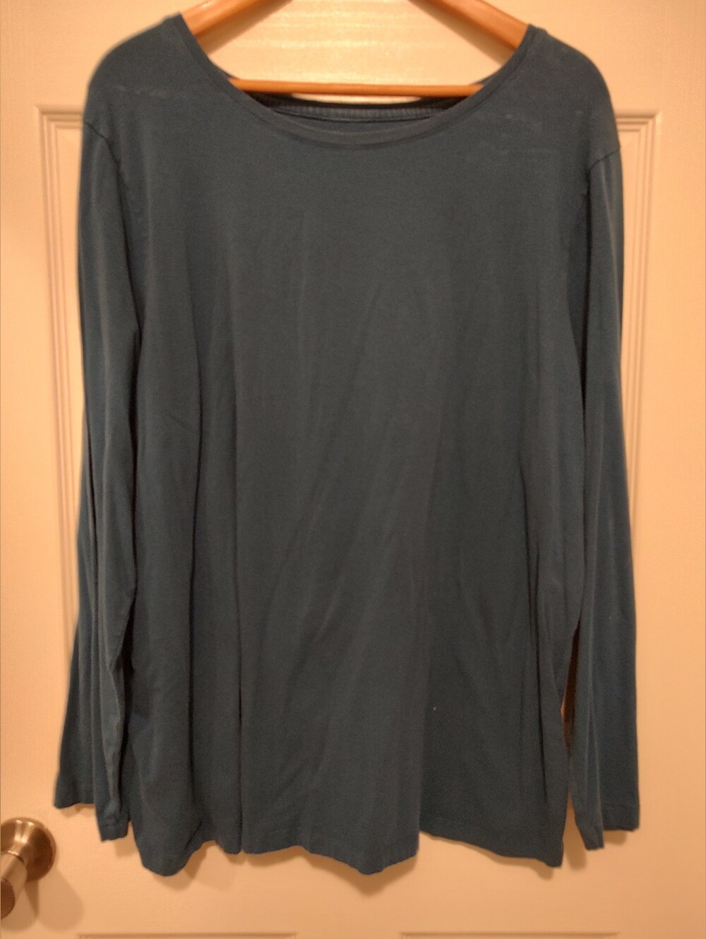 Mossimo Supply Co. Teal Crewneck Long Sleeve Tee